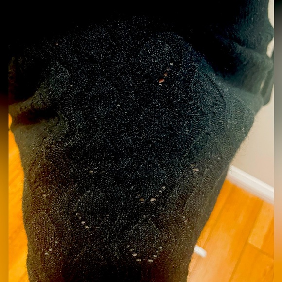 HK COLLECTION MINI KNITTED BLACK DRESS, Size S-M - Picture 7 of 8